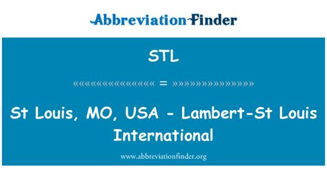 stl medical abbreviation|STL .